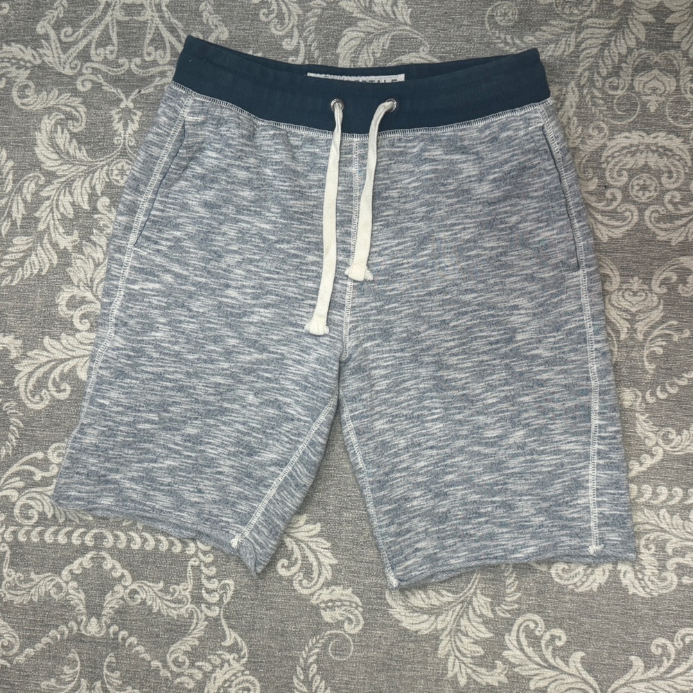 Aeropostale Men's Blue Knit Jogger Shorts Size M Casual Drawstring Waist